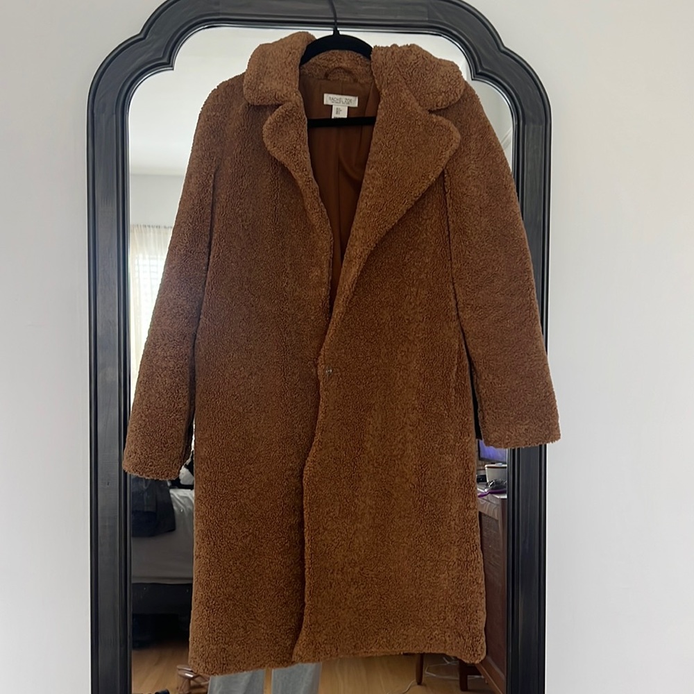 Brown teddy coat